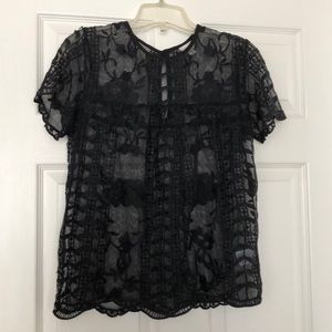 Beautiful Black Lace Blouse
